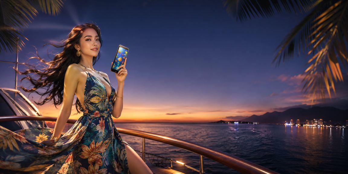 Bãi biển Đà Nẵng buổi chiều – người dùng truy cập hỗ trợ game bắn cá trên điện thoại
