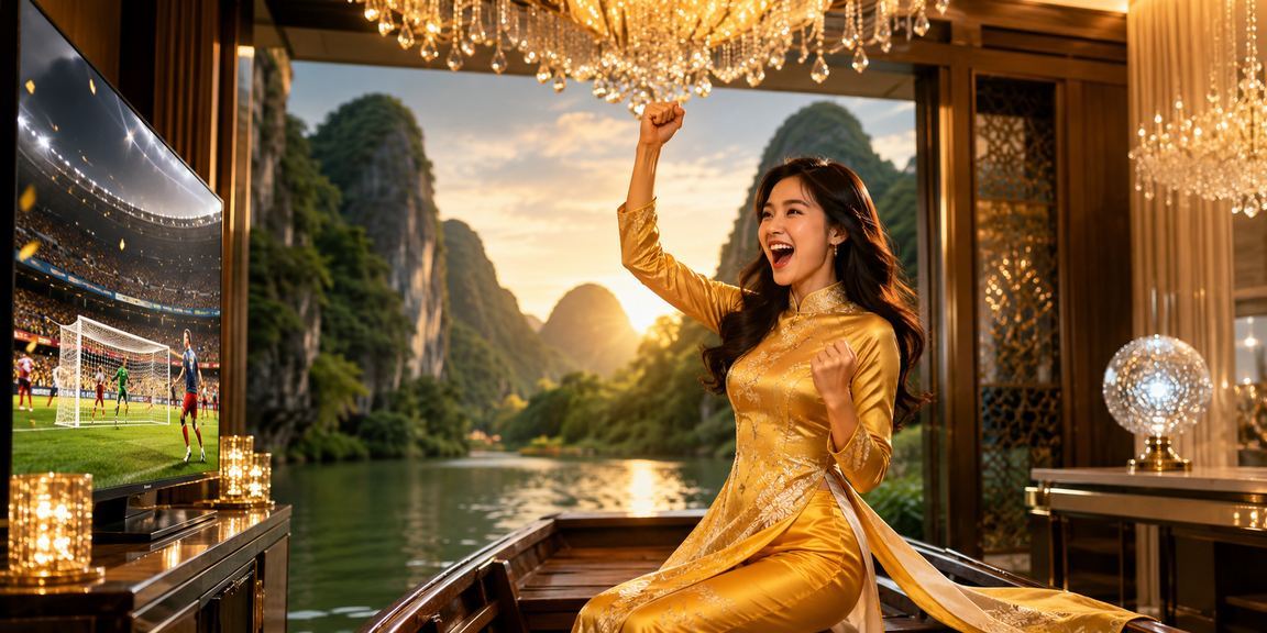 Khung cảnh Ninh Bình, nơi người dùng theo dõi kèo thể thao qua điện thoại